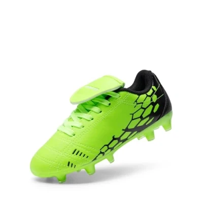Abbildung von DREAM PAIRS Fußballschuhe für Jungen und Mädchen, Jugendliche Kinder,Size 35,Neon/grün/schwarz,SUPERFLIGHT 3K