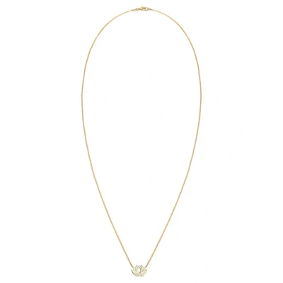 Abbildung von Elli Lotus Flower Halskette goldcoloured, Damen, Größe: 45, Gold coloured