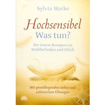 Abbildung von Hochsensibel: Was tun? Der innere Kompass zu Wohlbefinden und Glück. Informationen HSP, Depression Burnout Übungen zum Stressabbau, Balance ... grundlegenden Infos zahlreichen