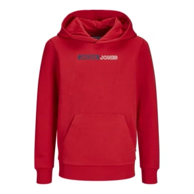 Abbildung von Jack &amp; Jones Jungen Jjeplayer Sweat Hood Noos Jnr Kapuzenpullover, True Red, 164