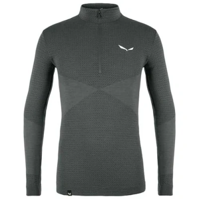 Abbildung von Salewa Zebru Responsive Half Zip Men&#039;s Tee, Onyx, S