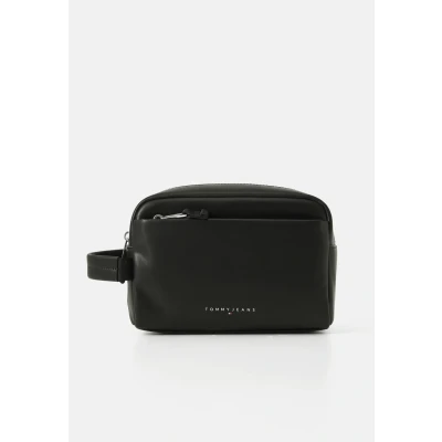 Abbildung von Tommy Jeans Linear Washbag Kosmetiktasche, Herren, Größe: One Size, Black