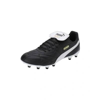 Abbildung von PUMA Unisex King Top Fg/Ag Soccer Shoe, Black White Gold, 42.5 EU