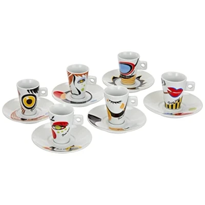 Abbildung von Zeller, Porzellan, Espressotassen Set 12 teilig Faces, Dekor