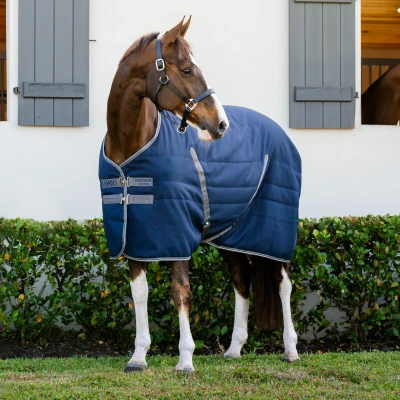 Abbildung von Rambo Stalldecke 200g Navy/Thunderstorm Grey/Silver 145/198 Agradi.deVerkauft von Agradi