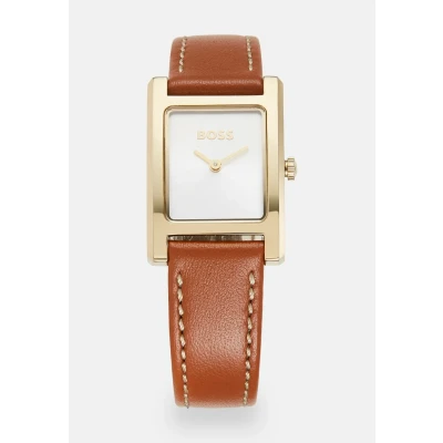 Abbildung von BOSS LUCY Uhr brown/goldcoloured, Damen, Größe: One Size, Brown/gold coloured