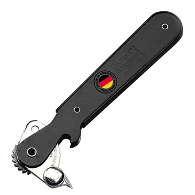 Abbildung von Westmark Hebeldosenöffner, mit Kapselheber, Länge: 16,2 cm, Stahl, Columbus, Farbig sortiert: Schwarz/Rot/Silber, 10252270