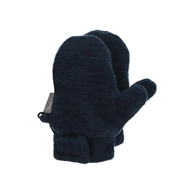 Abbildung von Sterntaler Baby Unisex Kinder Fäustel Melange Handschuh Fäustlinge Winter, Handschuhe gefüttert mit Baumwollfleece marine, 1