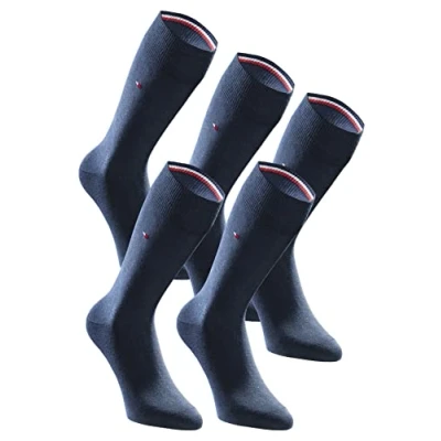 Abbildung von Tommy Hilfiger Herrensocken 5 Paar Pack Classic Casual Business Socken navy blau 39 42