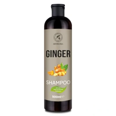 Abbildung von Ingwer Shampoo 500ml mit Ätherischem Ingweröl Weiche und Geschmeidige Haare Haarglanz Haarpflege Kopfhautpflege für alle Haartypen