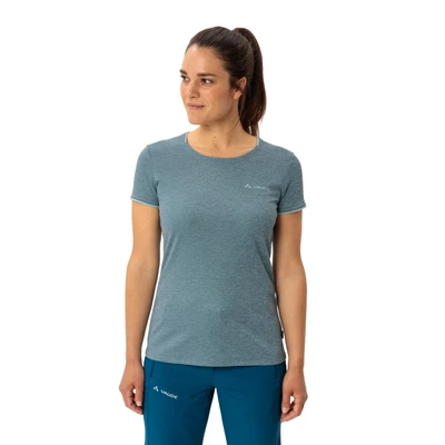 Abbildung von VAUDE Essential T Shirt für Damen in nordic blue, Größe 44 Schnelltrocknendes &amp; pflegeleichtes Sport Shirt, Atmungsaktives Outdoor mit Rundhals, Ideal Fahrradreisen, Wandern Trekking