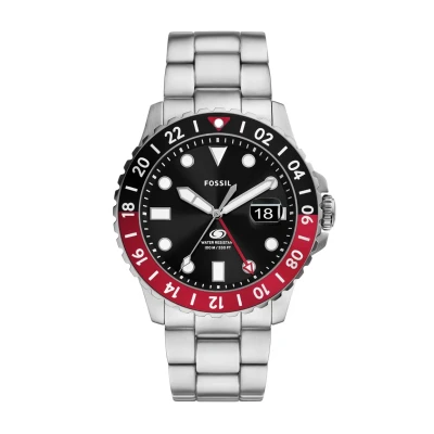 Abbildung von Fossil Traditional Uhr silvercoloured, Herren, Größe: One Size, Silver coloured