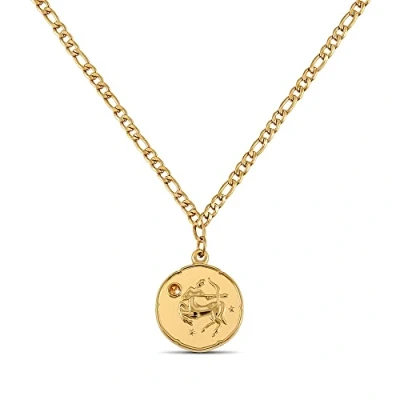 Abbildung von GD GOOD.designs Sternzeichen Kette Schütze Gold mit Geburtsstein für Damen 18K vergoldete Halskette Zodiac Anhänger