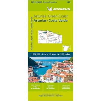 Abbildung von Michelin Asturias, Costa Verde: Straßen und Tourismuskarte 1:500.000 (MICHELIN Zoomkarten)