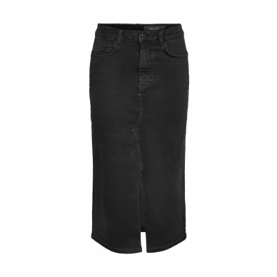 Abbildung von Noisy May ROCK MIDI Jeansrock, Damen, Größe: Small, Black denim