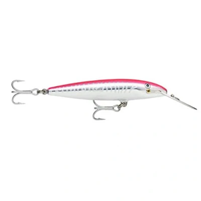 Abbildung von Rapala Countdown Magnum Angelköder Angelzubehör mit Abachiholz Konstruktion Salzwasser Spinnköder Lauftiefe 3.9 4.5m Fischköder 11cm, 24g Hergestellt in Estland Hot Pink UV