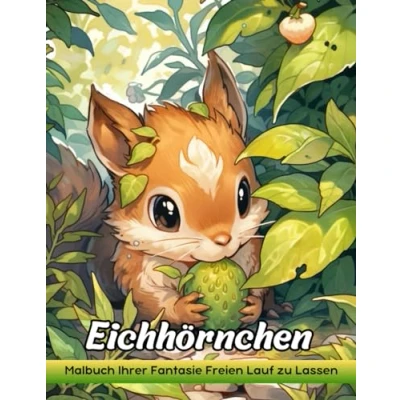 Abbildung von Eichhörnchen: Malbuch Für Erwachsene Mit Eichhörnchen Zum Stressabbau Und Zur Entspannung