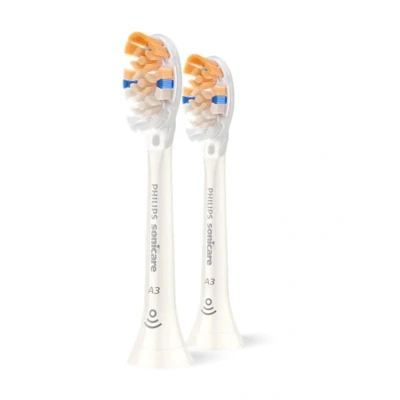 Abbildung von Philips Sonicare A3 Premium All in One Original Ersatzbürstenköpfe, Weiß, 2er Pack, HX9092/87