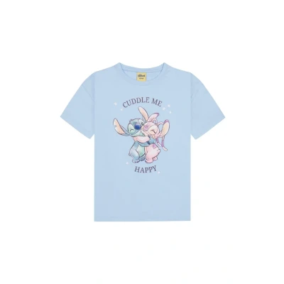 Abbildung von Disney LILO UND Stitch Tshirt print für Kinder, Größe: 146/152, Hellblau