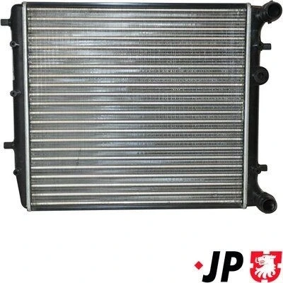 Abbildung von JP GROUP 1114201000 Kühler, Motorkühlung Aluminium, Kunststoff für Fahrzeuge ohne Klimaanlage 430 414 23 Schaltgetriebe SKODA: Fabia 1 Combi, 2