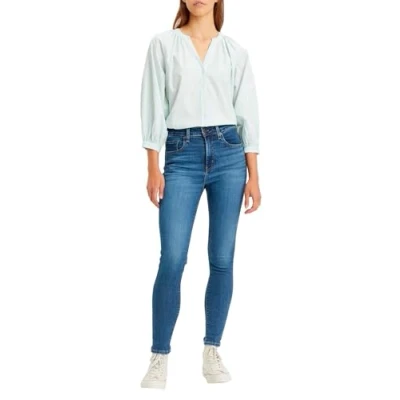 Abbildung von Levi&#039;s 721 HIGH RISE Skinny Jeans Fit, Damen, Größe: 26x32, Blue wave mid med indigo