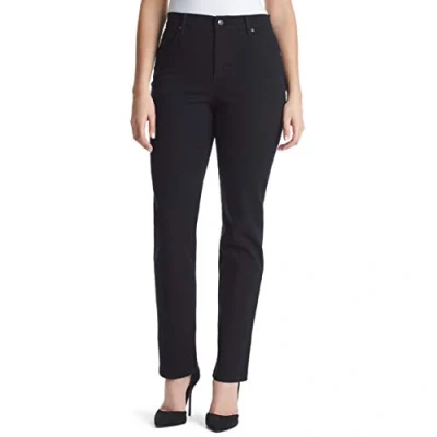 Abbildung von Gloria Vanderbilt Damen Amanda Classic High Rise Tapered Petite Jeans, Schwarz, 50