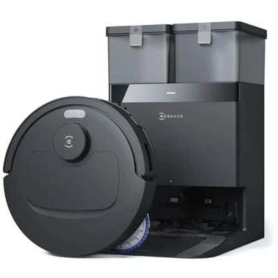 Abbildung von ECOVACS DEEBOT T30C Omni, Saugroboter mit Wischfunktion, 20.000 Pa, OZMO Turbo 2.0 Wischen, ZeroTangle 3.0 Anti Verheddern, TruEdge Kantenreinigung, All in One Station, 75C Moppwäsche, Schwarz