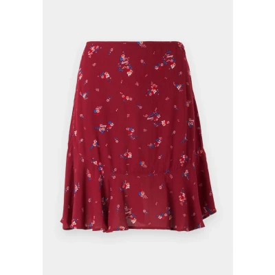 Abbildung von Tommy Jeans Floral MINI Skirt Minirock, Damen, Größe: 38, Red