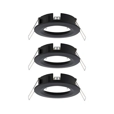 Abbildung von Paulmann 92481 Einbauleuchte Choose Spot starr max. 3x10W Deckeneinbaustrahler Schwarz matt Einbaulampe ohne Leuchtmittel Alu