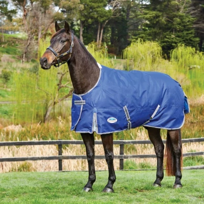 Abbildung von Weatherbeeta Winterdecke Comfitec Premier Free II Standard Neck Lite 0g Dunkelblau/Grau/Weiß 155/205