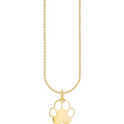 Abbildung von Thomas Sabo Kette mit Pfoten Anhänger vergoldetes Silber KE2266 427 14