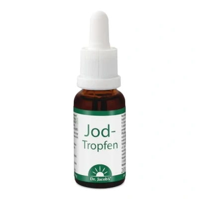 Abbildung von Dr. Jacob&#039;s Jod Tropfen I 20 ml, 400 à 150 µg Lebenswichtiges Spurenelement Für Energiestoffwechsel &amp; Schilddrüse¹ Denkvermögen Nervensystem² Einfach dosierbar