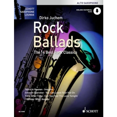 Abbildung von Rock Ballads: Die 14 besten Rockklassiker. Alt Saxophon. (Schott Saxophone Lounge)