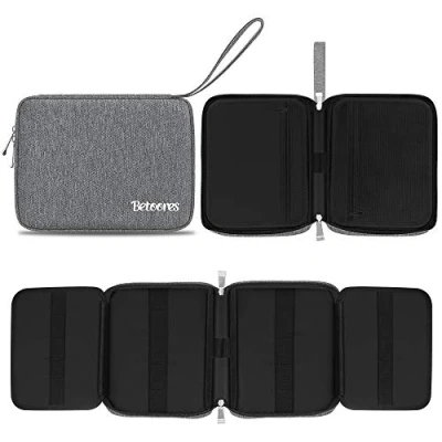Abbildung von Betoores Uhrenarmband Organizer, Tasche Faltbar Zubehör Hält 20 Riemen Aufbewahrungstasche für Uhrenarmbänder Uhren Stifte Ladekabel