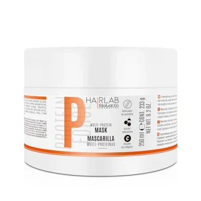 Abbildung von SALERM Haarmaske für geschädigtes Haar Multi Protein 250 ml füllt den Mangel an natürlichem Keratin auf verleiht der Mähne Körper stärkt und repariert das ohne Parabene