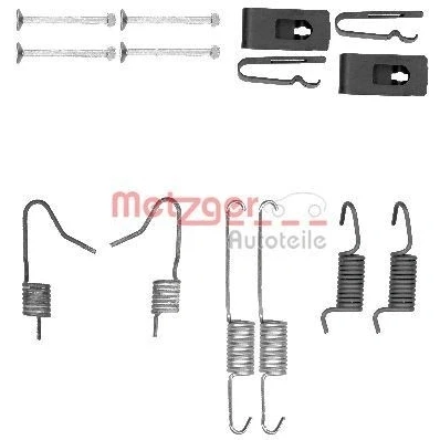 Abbildung von METZGER 105 0898 Zubehörsatz, Feststellbremsbacken TOYOTA: RAV4 III Off Road, Yaris I Hatchback, Avensis II NISSAN: Qashqai / Qashqai+2