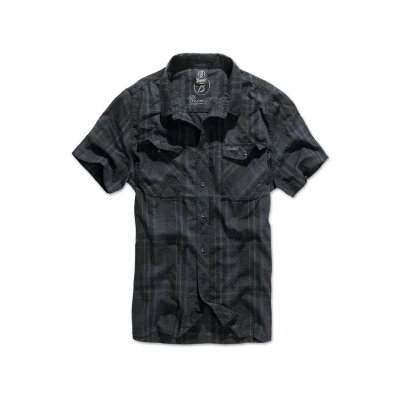 Abbildung von Brandit Roadstar Hemd, Herren, Größe: XL, Blk/blue