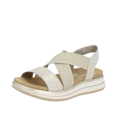 Abbildung von Remonte Damen D1J50 Sandale, Muschel/beige Gold / 90, 37 EU