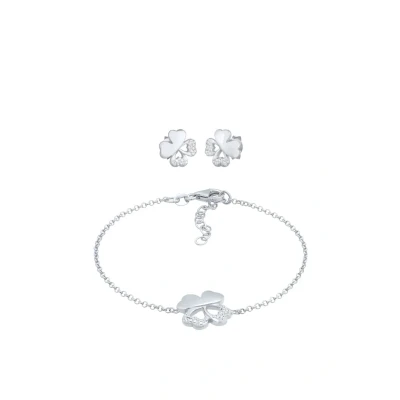 Abbildung von Elli Jewelry SET LUCK Ohrringe, Damen, Größe: 17, Silber