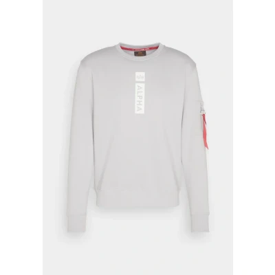 Abbildung von Alpha Industries Sweatshirt, Herren, Größe: Large, Pastel grey