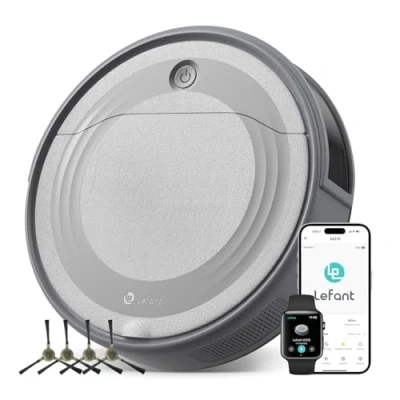Abbildung von LEFANT Saugroboter M310, 4500Pa Staubsauger Roboter mit Präzise Entfernungsnavigation, 150Mins, HEPA Filter, WLAN Roboterstaubsauger, Ideal für Tierhaare, Teppiche, Hartböden