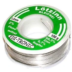 Abbildung von Bleifreies Elektronik Lötzinn Lötdraht 1mm 100g