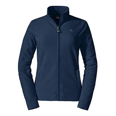 Abbildung von Schöffel Damen Fleece Jacket Leona3, leichte und wärmende Fleecejacke, schnell trocknende Outdoorjacke aus Tecnopile Material, dress blues, 40