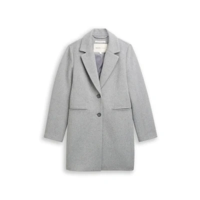 Abbildung von TOM Tailor Denim Kurzmantel, Damen, Größe: Large, Cement grey mélange