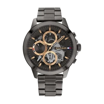 Abbildung von Tommy Hilfiger Uhr, Herren, Größe: One Size, Grau