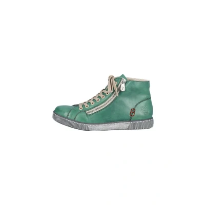 Abbildung von Rieker Damen Sneaker Z1221, Frauen Schnürschuhe, lose Einlage,straßenschuhe,Strassenschuhe,Schnuerung,lace up Shoes,Low tie,grün (53),40 EU / 6.5 UK