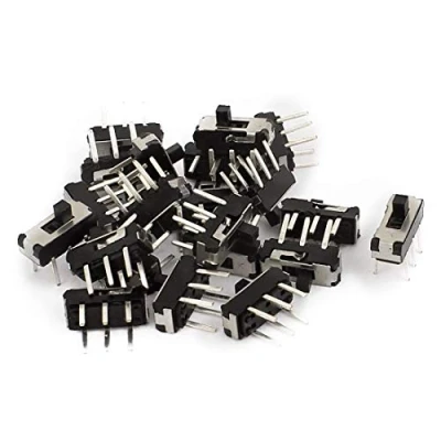 Abbildung von sourcing map 20 STK. 2 Positionen DPDT 2P2T 6 polig PCB Platte Mini Vertikal Schiebeschalter de