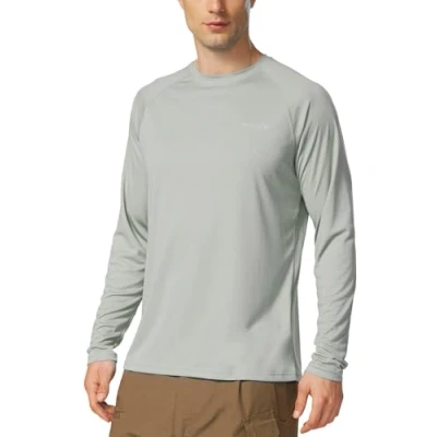 Abbildung von BALEAF UV Shirt Herren Wasser Schutz UPF 50+ Rashguard Sonnenschutz Langarm Grau XL