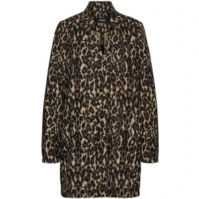 Abbildung von Vero Moda Damen VMBRUSHEDKATRINELEO AW23 3/4 JKT Fleecemantel, Sepia Tint, XS