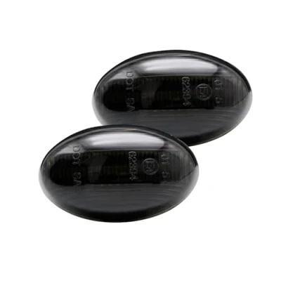 Abbildung von Satz LED Seitenblinker kompatibel mit Mercedes A Klasse W168 / Vito W639 W447 Citan W415 Smoke inkl. dynamischem Lauflicht, Rauchgrau
